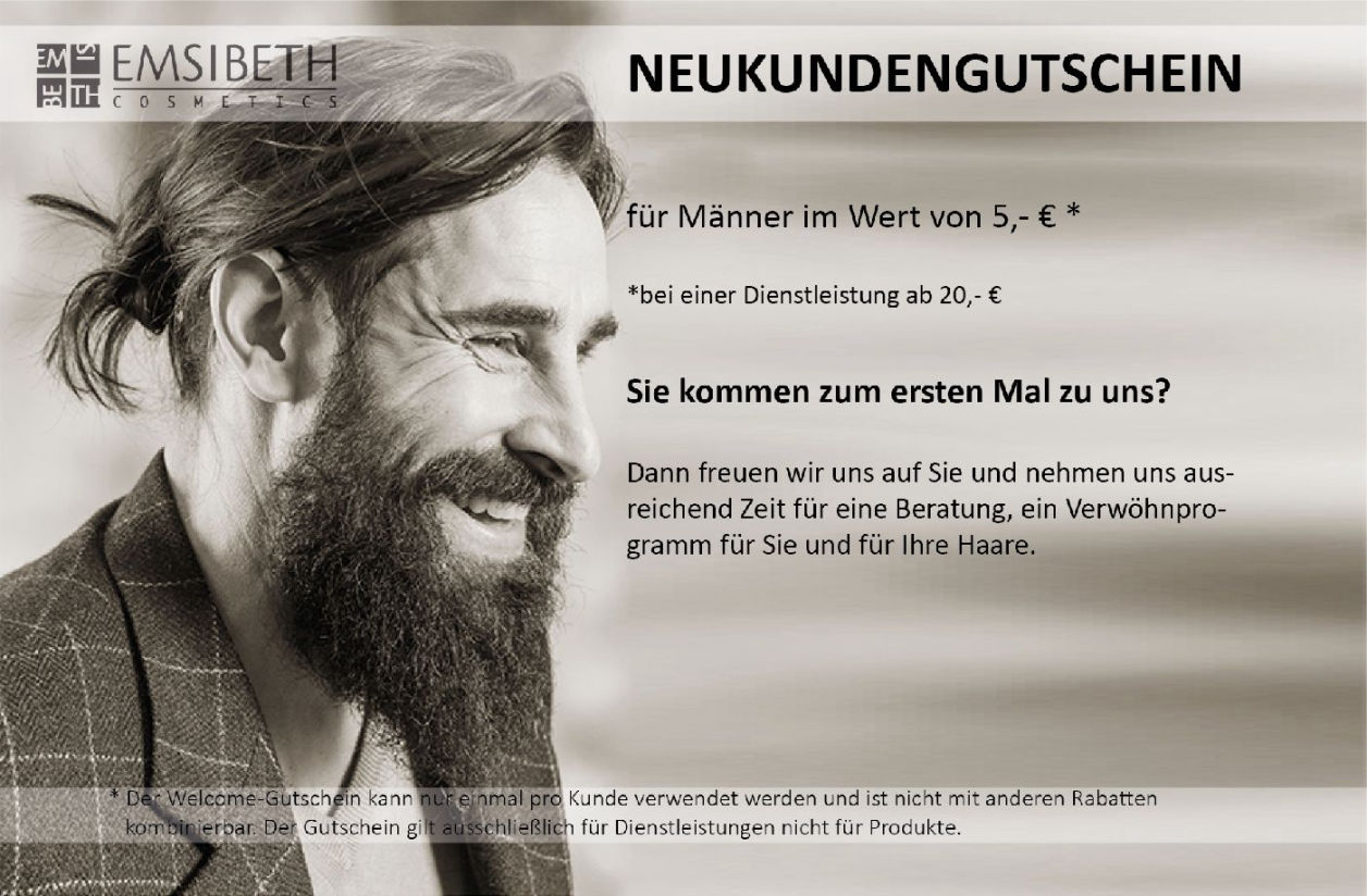 Gutscheinbild mit einem Mann